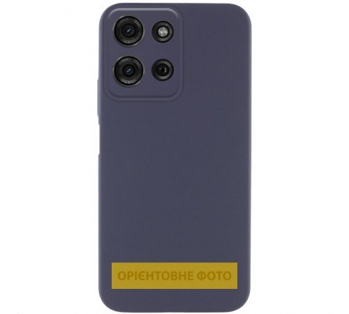 Чохол Silicone Cover Lakshmi Full Camera (AA) для Motorola Moto G35 Синій / Midnight Blue Чохол Silicone Cover Lakshmi Full Camera (AA) для Motorola Moto G35 Синій / Midnight Blue