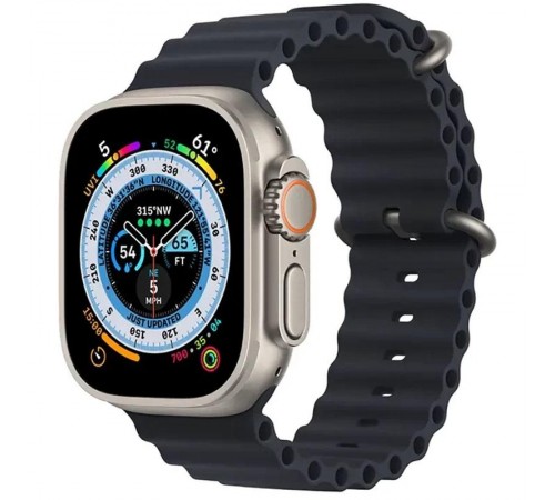 Ремінець Ocean Band для Apple Watch 38/40/41/42mm(ser.10) Чорний / Midnight Ремінець Ocean Band для Apple Watch 38/40/41/42mm(ser.10) Чорний / Midnight