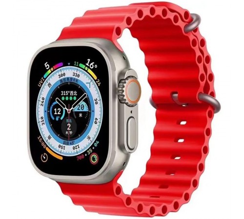 Ремінець Ocean Band для Apple Watch 38/40/41/42mm(ser.10) Червоний / Red Ремінець Ocean Band для Apple Watch 38/40/41/42mm(ser.10) Червоний / Red