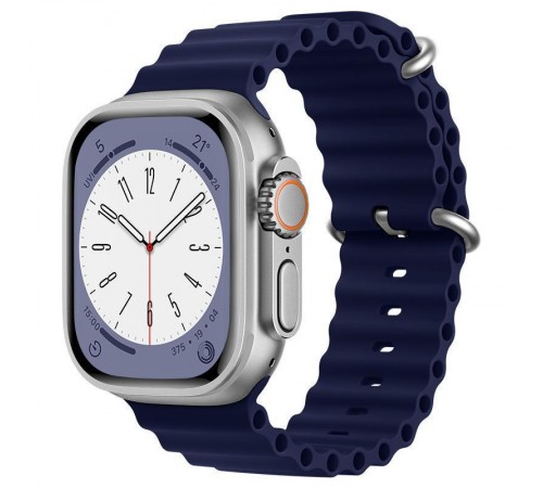 Ремінець Ocean Band для Apple Watch 38/40/41/42mm(ser.10) Синій / Deep navy Ремінець Ocean Band для Apple Watch 38/40/41/42mm(ser.10) Синій / Deep navy