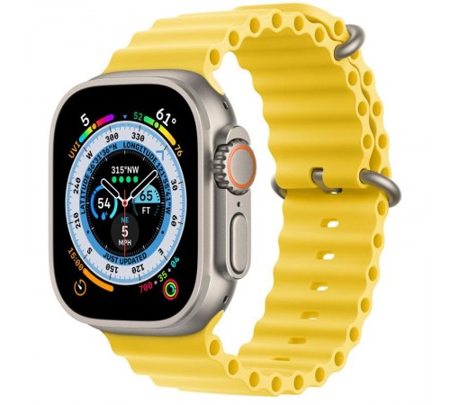 Ремінець Ocean Band для Apple Watch 38/40/41/42mm(ser.10) Жовтий / Yellow