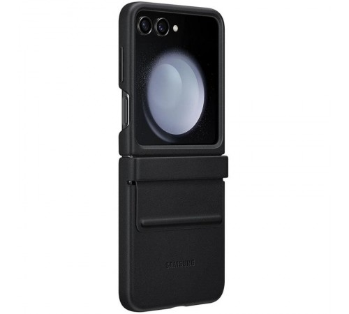 Шкіряний чохол Leather Case (AAA) для Samsung Galaxy Z Flip7 Black