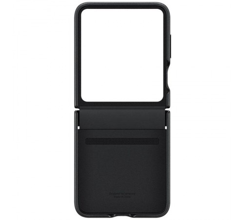Шкіряний чохол Leather Case (AAA) для Samsung Galaxy Z Flip7 Black