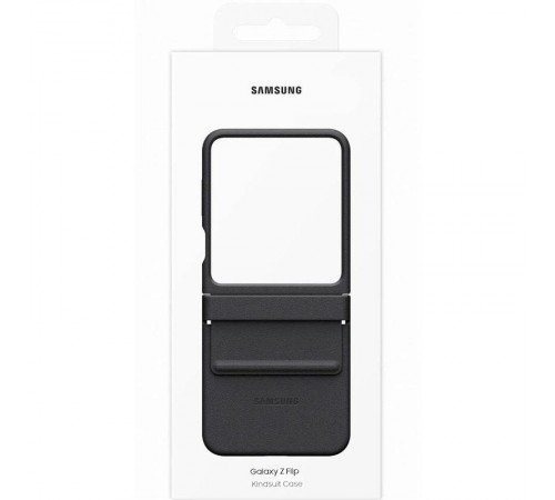 Шкіряний чохол Leather Case (AAA) для Samsung Galaxy Z Flip7 Black