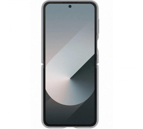 Шкіряний чохол Leather Case (AAA) для Samsung Galaxy Z Flip7 Light Gray
