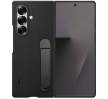 Шкіряний чохол Leather Case (AAA) with stand для Samsung Galaxy Z Fold7 Black