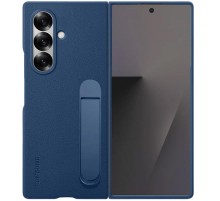 Шкіряний чохол Leather Case (AAA) with stand для Samsung Galaxy Z Fold7 Navy