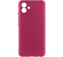 Чохол TPU GETMAN Liquid Silk Full Camera для Samsung Galaxy A07 Бордовий / Marsala