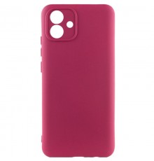 Чохол TPU GETMAN Liquid Silk Full Camera для Samsung Galaxy A07 Бордовий / Marsala