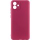 Чохол TPU GETMAN Liquid Silk Full Camera для Samsung Galaxy A07 Бордовий / Marsala