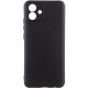 Чохол TPU GETMAN Liquid Silk Full Camera для Samsung Galaxy A07 Чорний / Black
