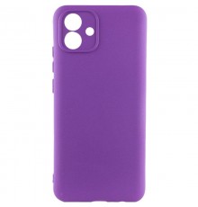 Чохол TPU GETMAN Liquid Silk Full Camera для Samsung Galaxy A07 Фіолетовий / Purple