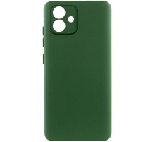 Чохол TPU GETMAN Liquid Silk Full Camera для Samsung Galaxy A07 Зелений / Dark green