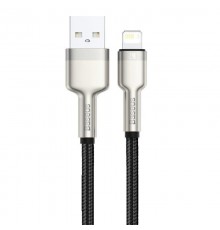 Дата кабель Baseus Cafule Series Metal USB to Lightning 2.4A (0.25m) (CALJK-0) Black