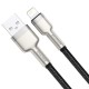 Дата кабель Baseus Cafule Series Metal USB to Lightning 2.4A (0.25m) (CALJK-0) Black