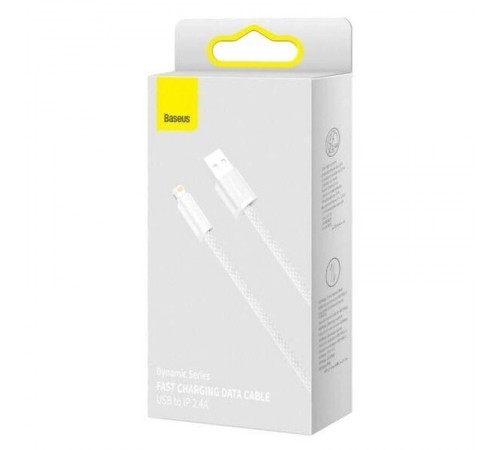 Дата кабель Baseus Dynamic Series USB to Lightning 2.4A (2m) (CALD00050) White