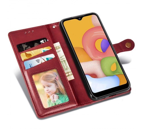 Шкіряний чохол-книжка GETMAN Gallant (PU) для Samsung Galaxy A07 Червоний Шкіряний чохол-книжка GETMAN Gallant (PU) для Samsung Galaxy A07 Червоний