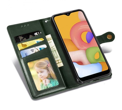 Шкіряний чохол-книжка GETMAN Gallant (PU) для Samsung Galaxy A07 Зелений Шкіряний чохол-книжка GETMAN Gallant (PU) для Samsung Galaxy A07 Зелений