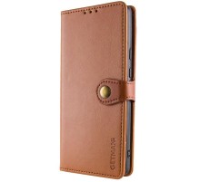 Шкіряний чохол-книжка GETMAN Gallant (PU) для Samsung Galaxy A17 5G Коричневий