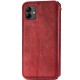 Шкіряний чохол-книжка GETMAN Cubic (PU) для Samsung Galaxy A07 Червоний