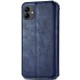 Шкіряний чохол-книжка GETMAN Cubic (PU) для Samsung Galaxy A07 Синій