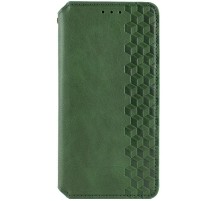 Шкіряний чохол-книжка GETMAN Cubic (PU) для Samsung Galaxy A07 Зелений