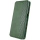 Шкіряний чохол-книжка GETMAN Cubic (PU) для Samsung Galaxy A07 Зелений