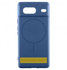 Чохол Silicone Cover Lakshmi Full Camera (AA) with MagFit для Google Pixel 9a Синій / Navy blue