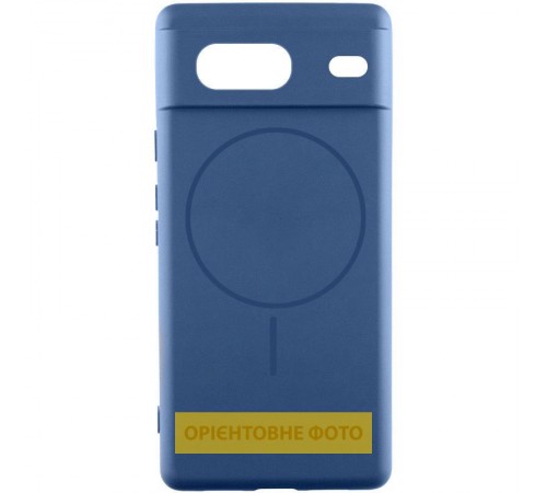 Чохол Silicone Cover Lakshmi Full Camera (AA) with MagFit для Google Pixel 9a Синій / Navy blue