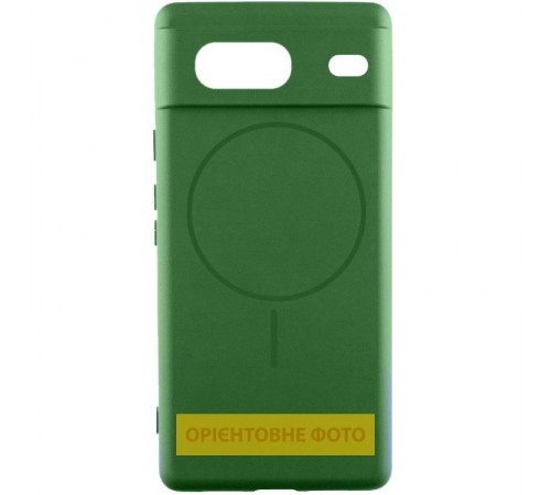 Чохол Silicone Cover Lakshmi Full Camera (AA) with MagFit для Google Pixel 9a Зелений / Dark green