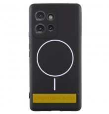 Чохол Silicone Cover Lakshmi Full Camera (AA) with MagFit для Motorola Edge 60 / 60 Fusion Чорний / Black