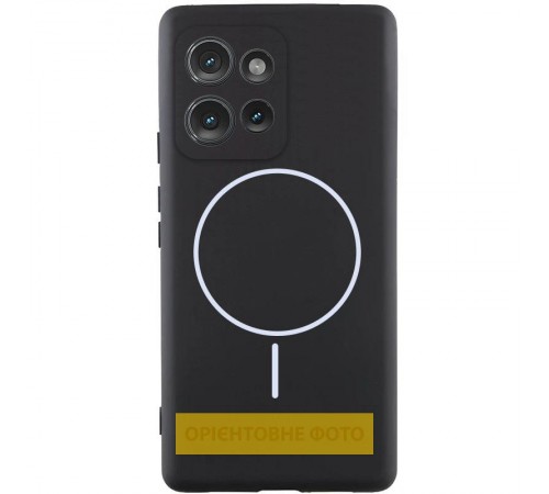 Чохол Silicone Cover Lakshmi Full Camera (AA) with MagFit для Motorola Edge 60 / 60 Fusion Чорний / Black Чохол Silicone Cover Lakshmi Full Camera (AA) with MagFit для Motorola Edge 60 / 60 Fusion Чорний / Black