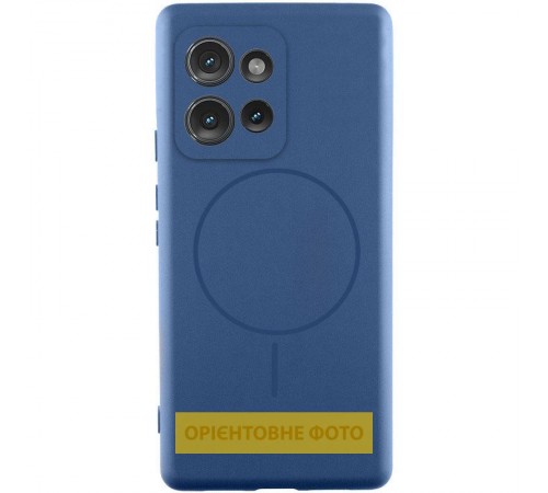 Чохол Silicone Cover Lakshmi Full Camera (AA) with MagFit для Motorola Edge 60 / 60 Fusion Синій / Navy blue Чохол Silicone Cover Lakshmi Full Camera (AA) with MagFit для Motorola Edge 60 / 60 Fusion Синій / Navy blue