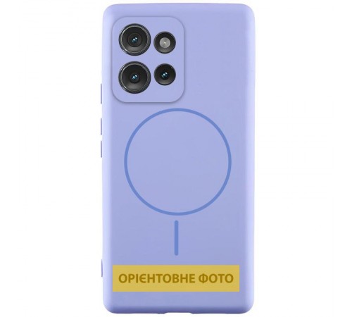 Чохол Silicone Cover Lakshmi Full Camera (AA) with MagFit для Motorola Edge 60 / 60 Fusion Бузковий / Dasheen Чохол Silicone Cover Lakshmi Full Camera (AA) with MagFit для Motorola Edge 60 / 60 Fusion Бузковий / Dasheen
