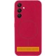 Чохол Silicone Cover Lakshmi Full Camera (AA) with MagFit для Samsung Galaxy S25 Edge Червоний / Rose Red