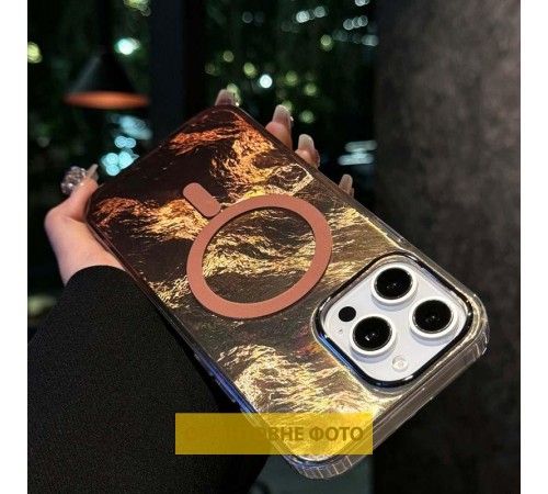 Чохол TPU Shiny Mountain (MagFit) для Apple iPhone 17 (6.3") Chocolate