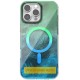 Чохол TPU Shiny Mountain (MagFit) для Apple iPhone 17 (6.3") Green / Blue