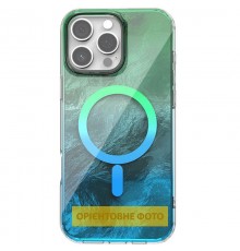 Чохол TPU Shiny Mountain (MagFit) для Apple iPhone 17 Air (6.6") Green / Blue