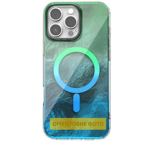 Чохол TPU Shiny Mountain (MagFit) для Apple iPhone 17 Air (6.6") Green / Blue