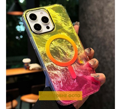 Чохол TPU Shiny Mountain (MagFit) для Apple iPhone 17 Air (6.6") Yellow / Pink