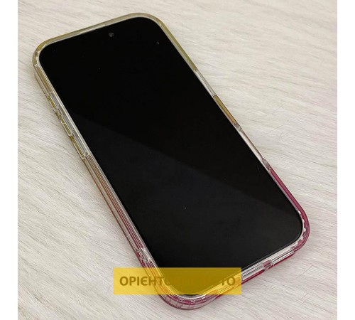 Чохол TPU Shiny Mountain (MagFit) для Apple iPhone 17 Air (6.6") Yellow / Pink