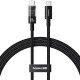 Дата кабель Baseus Gem Fast Charging Type-C to Type-C 100W (2m) (P10373000111-01) Cluster Black