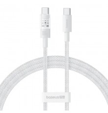Дата кабель Baseus Gem Fast Charging Type-C to Type-C 100W (2m) (P10373000111-01) Moon White