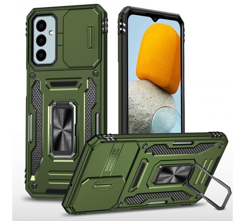 Ударостійкий чохол Camshield Army Ring для Samsung Galaxy A17 4G/5G / A16 4G/5G Оливковий / Army Green