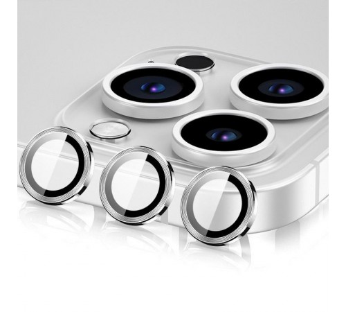 Захисне скло Metal Classic на камеру (у упак.) для Apple iPhone 17 Pro (6.3") / 17 Pro Max (6.9") Срібний / Silver