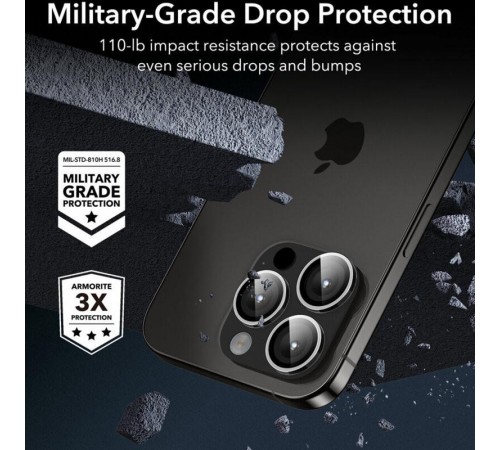 Захисне скло Metal Classic на камеру (у упак.) для Apple iPhone 17 Pro (6.3") / 17 Pro Max (6.9") Срібний / Silver