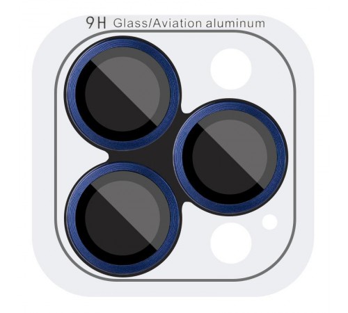 Захисне скло Metal Classic на камеру (у упак.) для Apple iPhone 17 Pro (6.3") / 17 Pro Max (6.9") Синій / Dark Blue