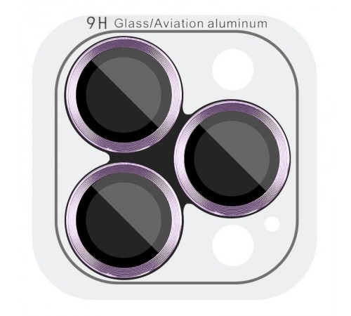 Захисне скло Metal Classic на камеру (у упак.) для Apple iPhone 17 (6.3") Фіолетовий / Light Purple