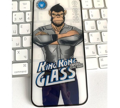 Захисне 2.5D скло King Kong HD для Apple iPhone 17 (6.3") Чорний Захисне 2.5D скло King Kong HD для Apple iPhone 17 (6.3") Чорний