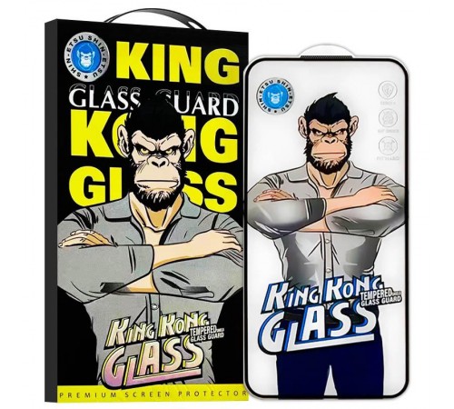 Захисне 2.5D скло King Kong HD для Apple iPhone 17 Pro (6.3") Чорний Захисне 2.5D скло King Kong HD для Apple iPhone 17 Pro (6.3") Чорний
